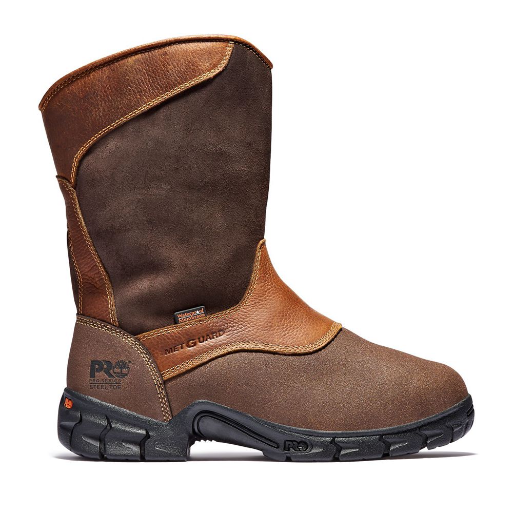 Bocanci Pro Timberland Barbati Maro - Excave Wellington Met Guard Steel Toe - Romania - NQUZRS045